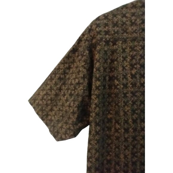 Pacific Scene Men's Vintage Shirt Cotton Baroque Design Button Up   - Large - Picture 6 of 8